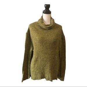 SHE Cotton Wool Blend Cowl Neck Sweater - Medium